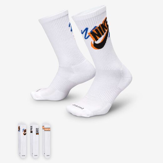 Men's Accessories & Equipment-Nike, Nike Everyday Plus, Crew Socks (3 Pairs)