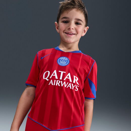 New In Kids' Kits & Jerseys-Nike, Paris Saint-Germain 2025/26 Stadium Third, Older Kids' Nike Dri-FIT Total 90 Football Replica Shirt