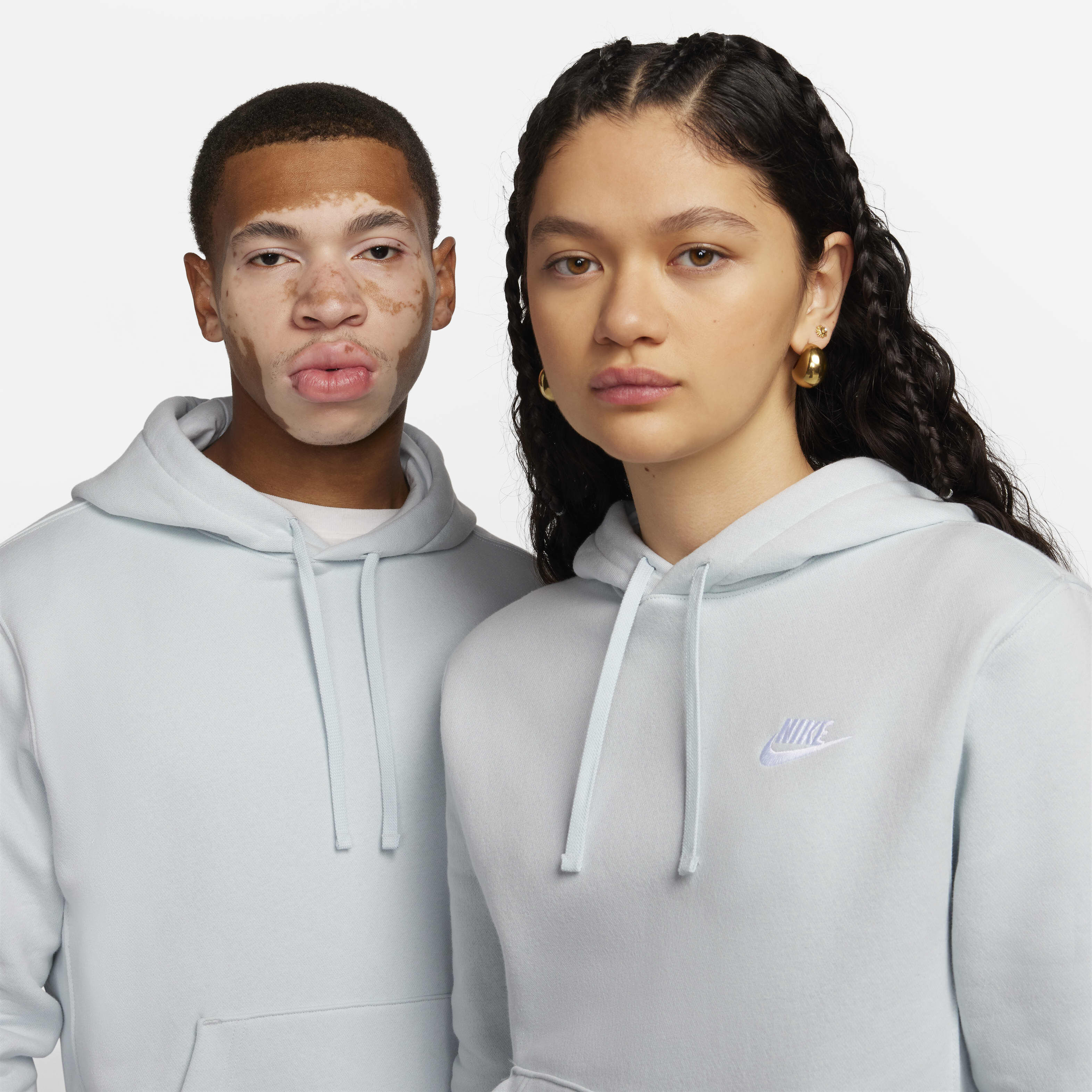 Buy Nike Sportswear Club Fleece Pullover Hoodie Pure Platinum Pure Platinum White Nike Saudi Official