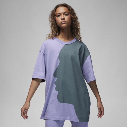 T-Shirts & Tops-JRDN, Jordan, Women's Oversized Graphic T-Shirt