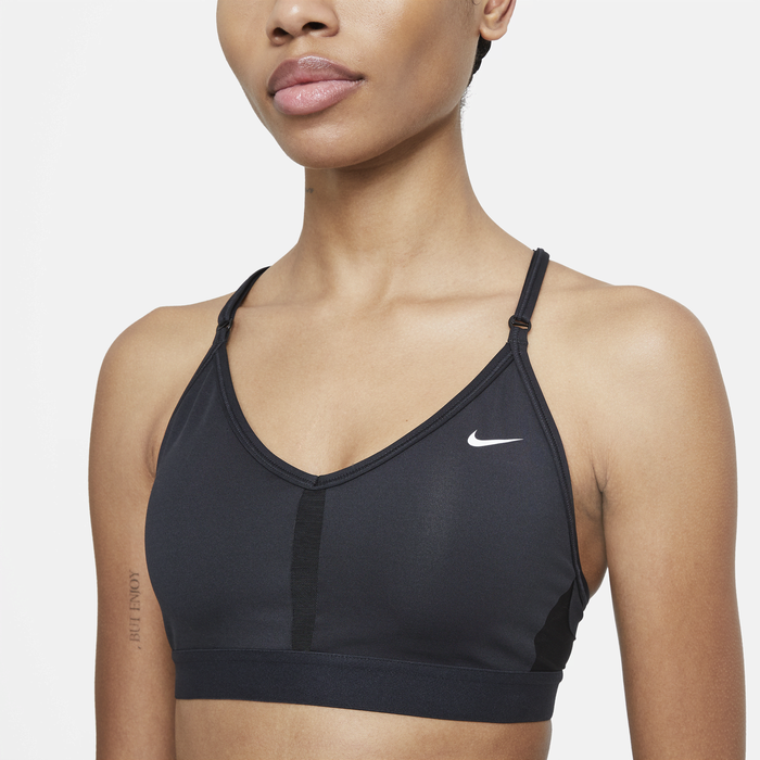 Shop Indy Women s Light Support Padded V Neck Sports Bra Nike KSA