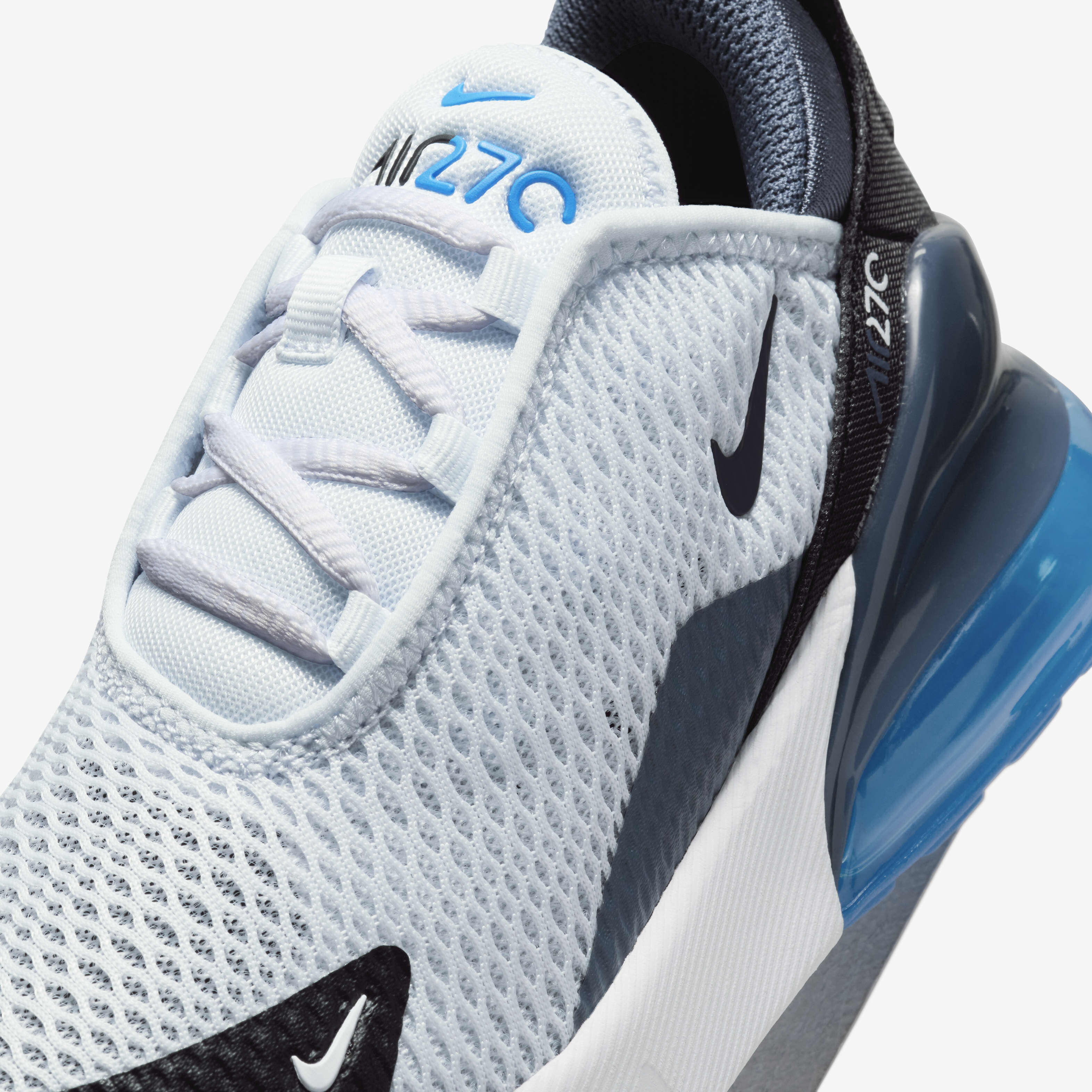 Buy Nike Air Max 270 Younger Kids Shoe Football Grey Thunder Blue Photo Blue Black Nike Saudi Official