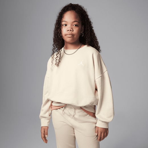 Jordan Sweatshirts-JRDN, Jordan Brooklyn Essentials, Big Kids' French Terry Crew Jordan Sweatshirts-JRDN, Jordan Brooklyn Essentials, Big Kids' French Terry Crew
