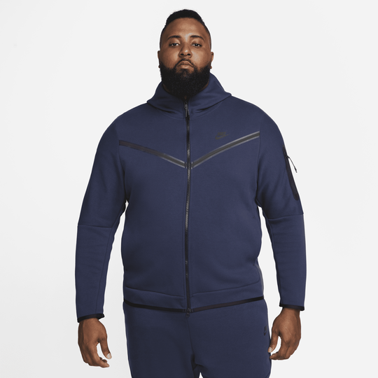 Nike tech fleece navy hoodie online