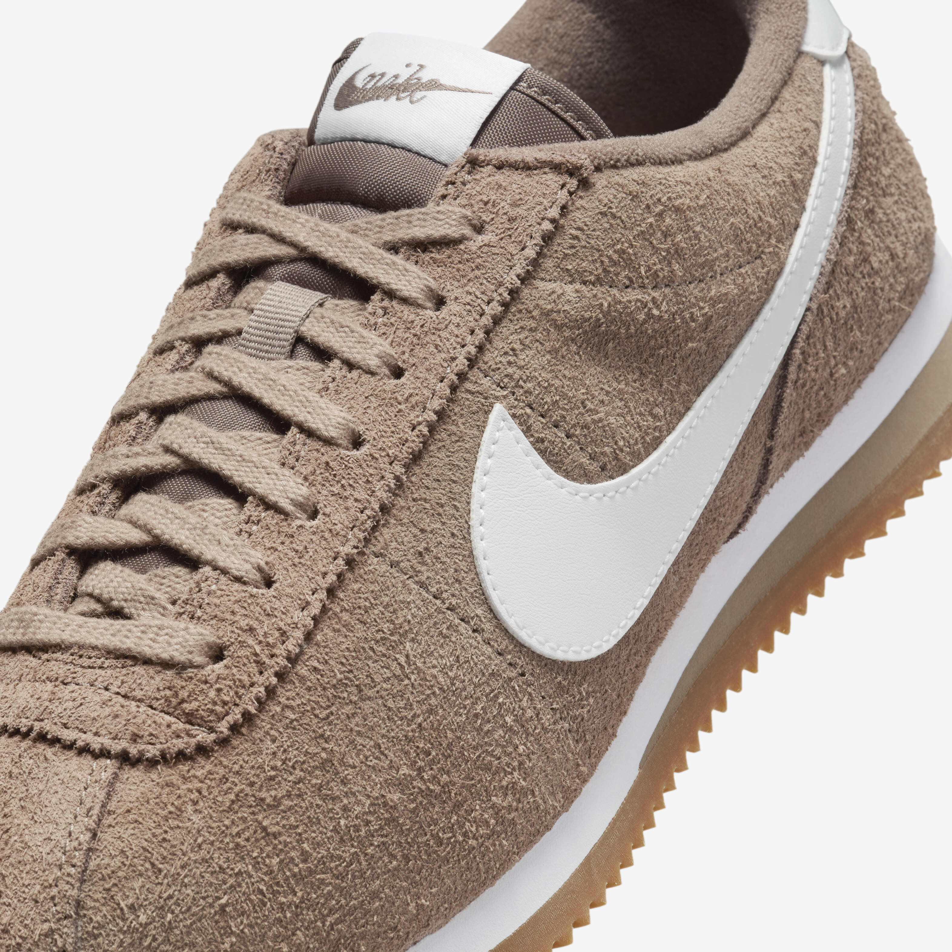 Buy Nike Cortez Vintage Suede Women s Shoes Mink Brown Gum Medium Brown White Nike Saudi Official