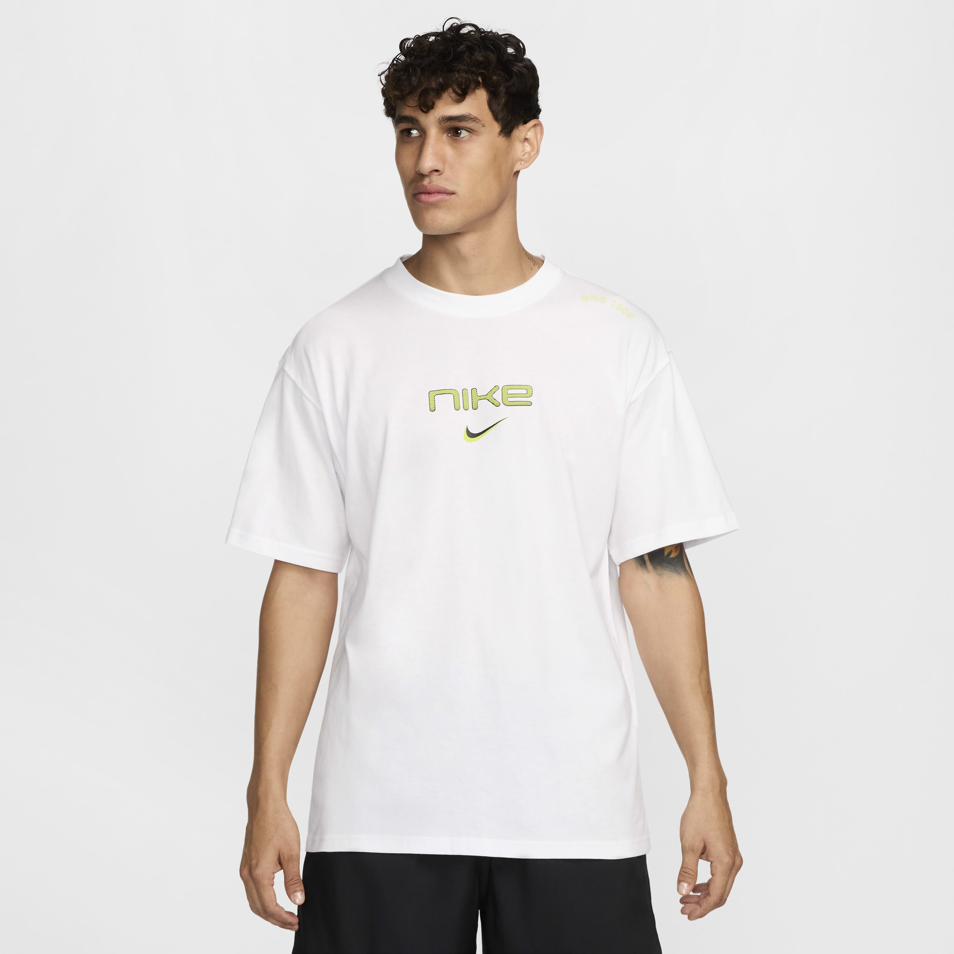 Adidas Youth Boys White Logo Crew Neck T Shirt Tee Size 11