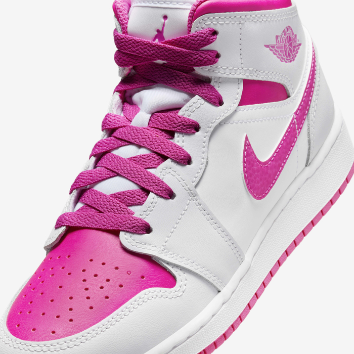 Buy Air Jordan Mid Older Kids' Shoes Iris Whisper/White/Fire