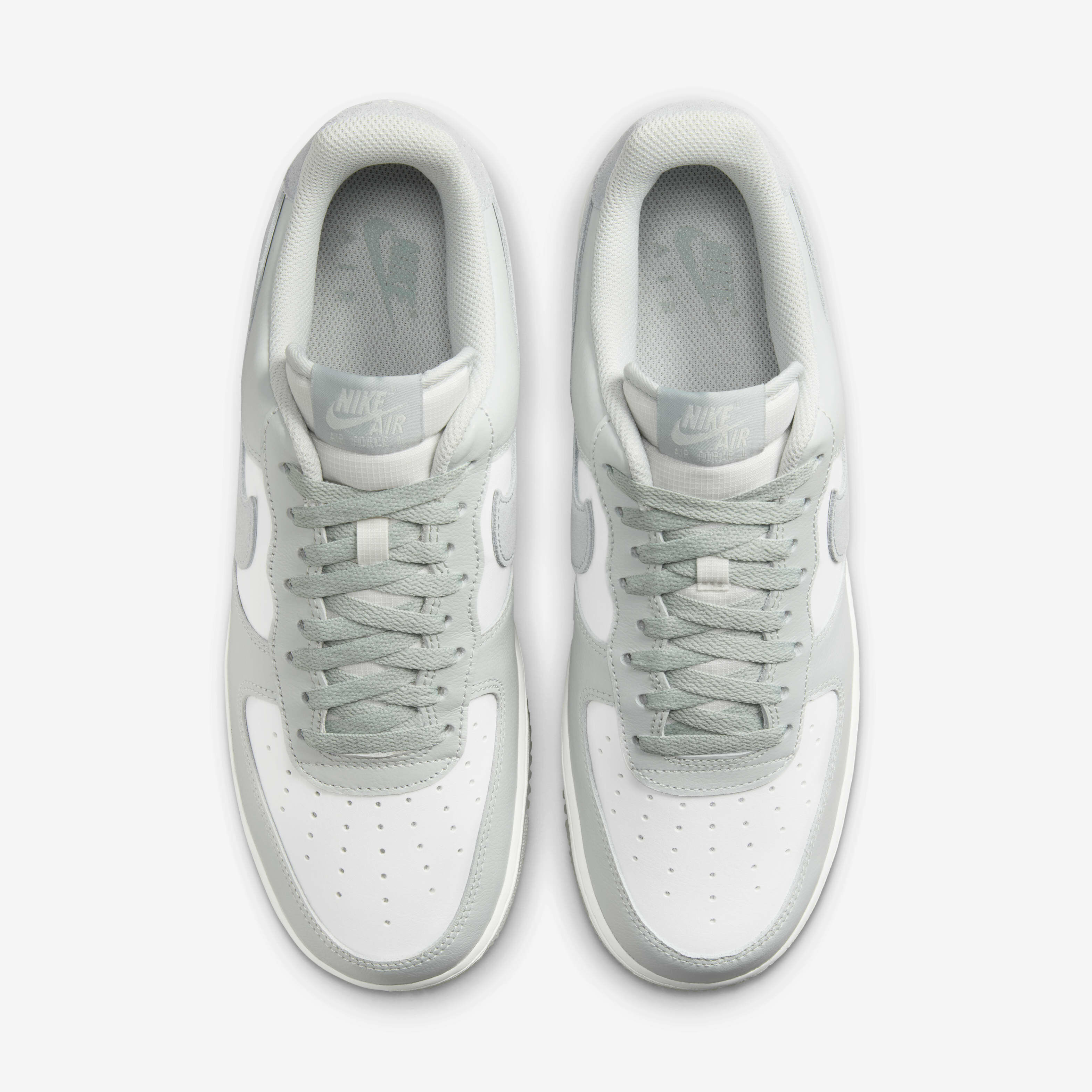 Nike air force 1 07 light silver black white f discount