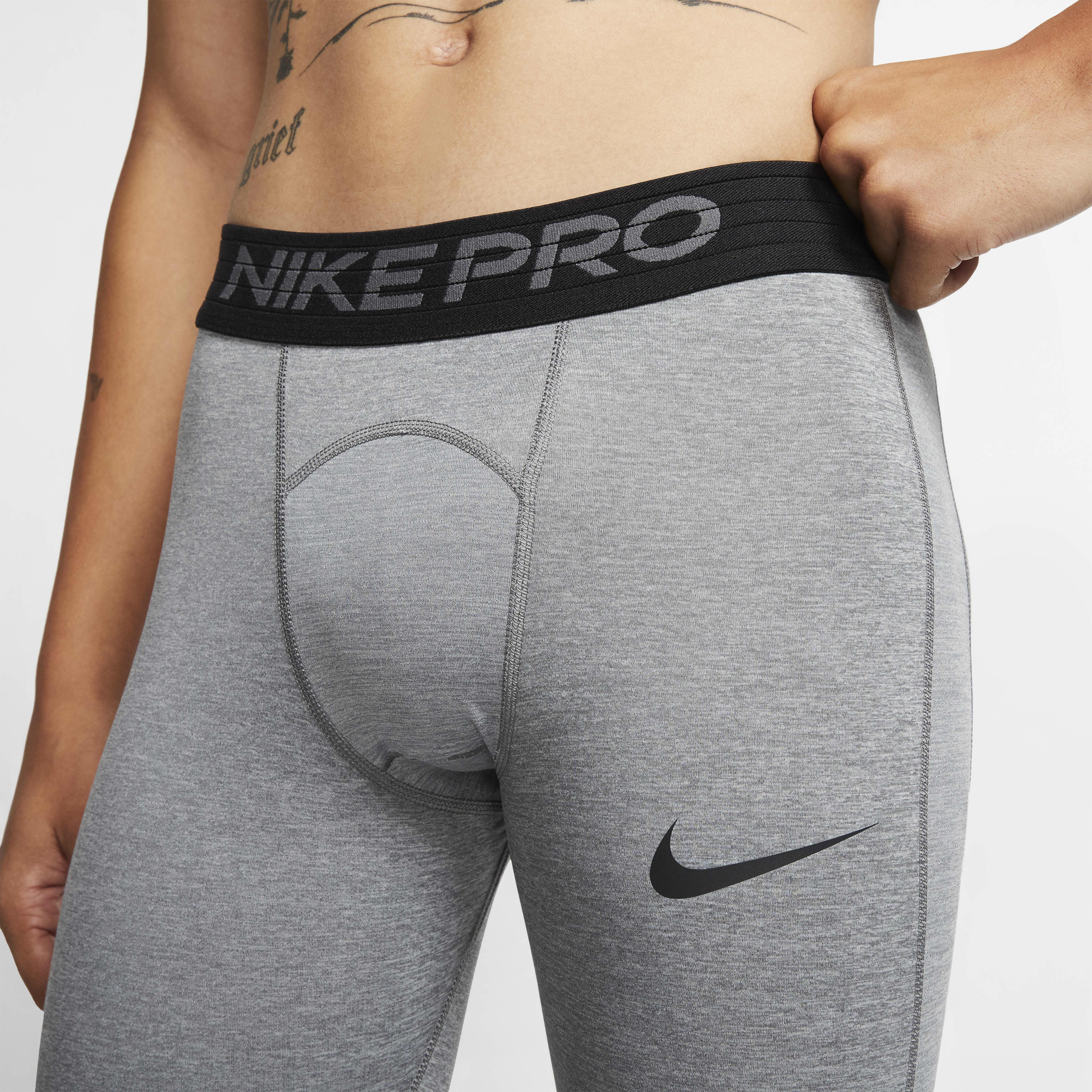 Grey nike compression tights cheap