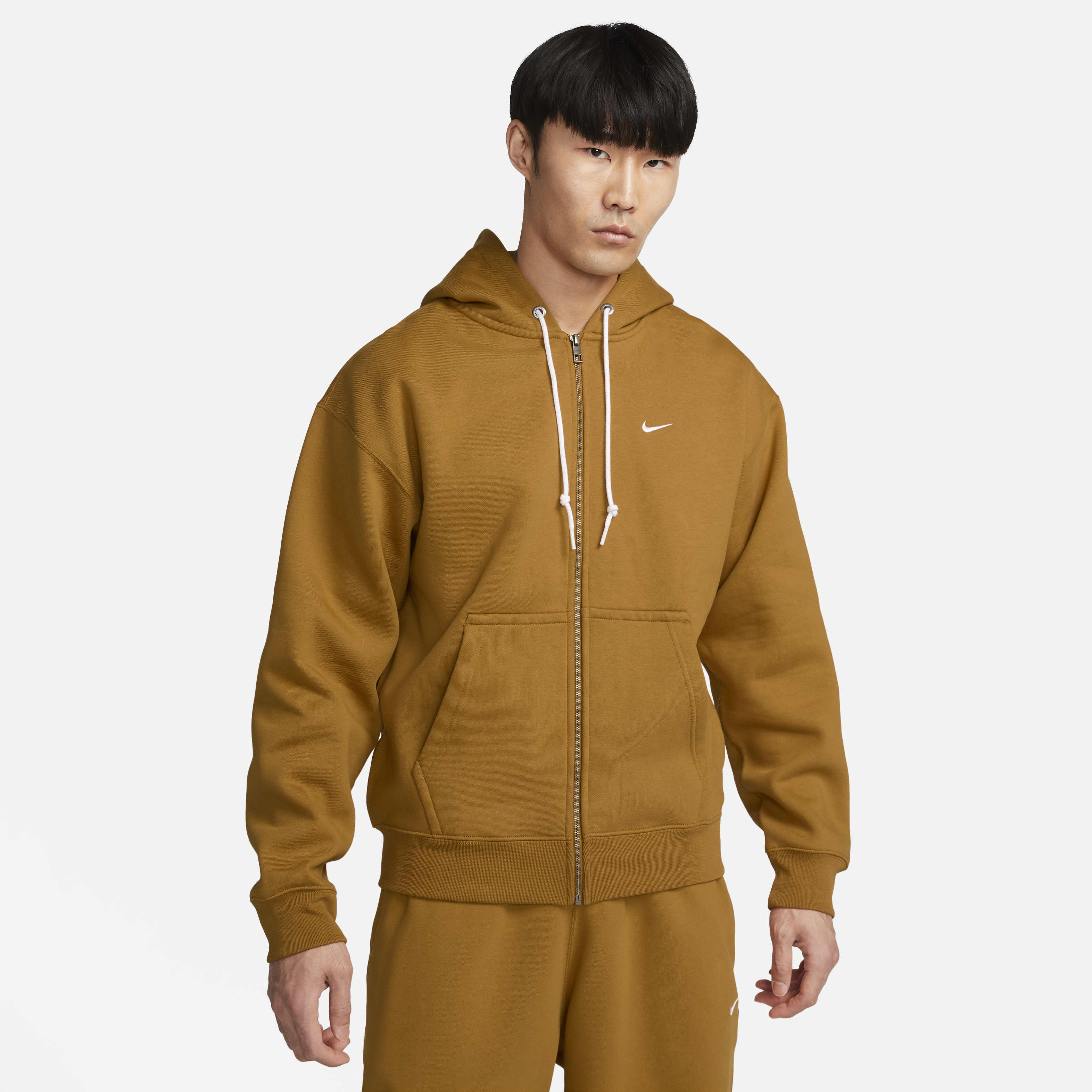 Nike orange zip hoodie sales