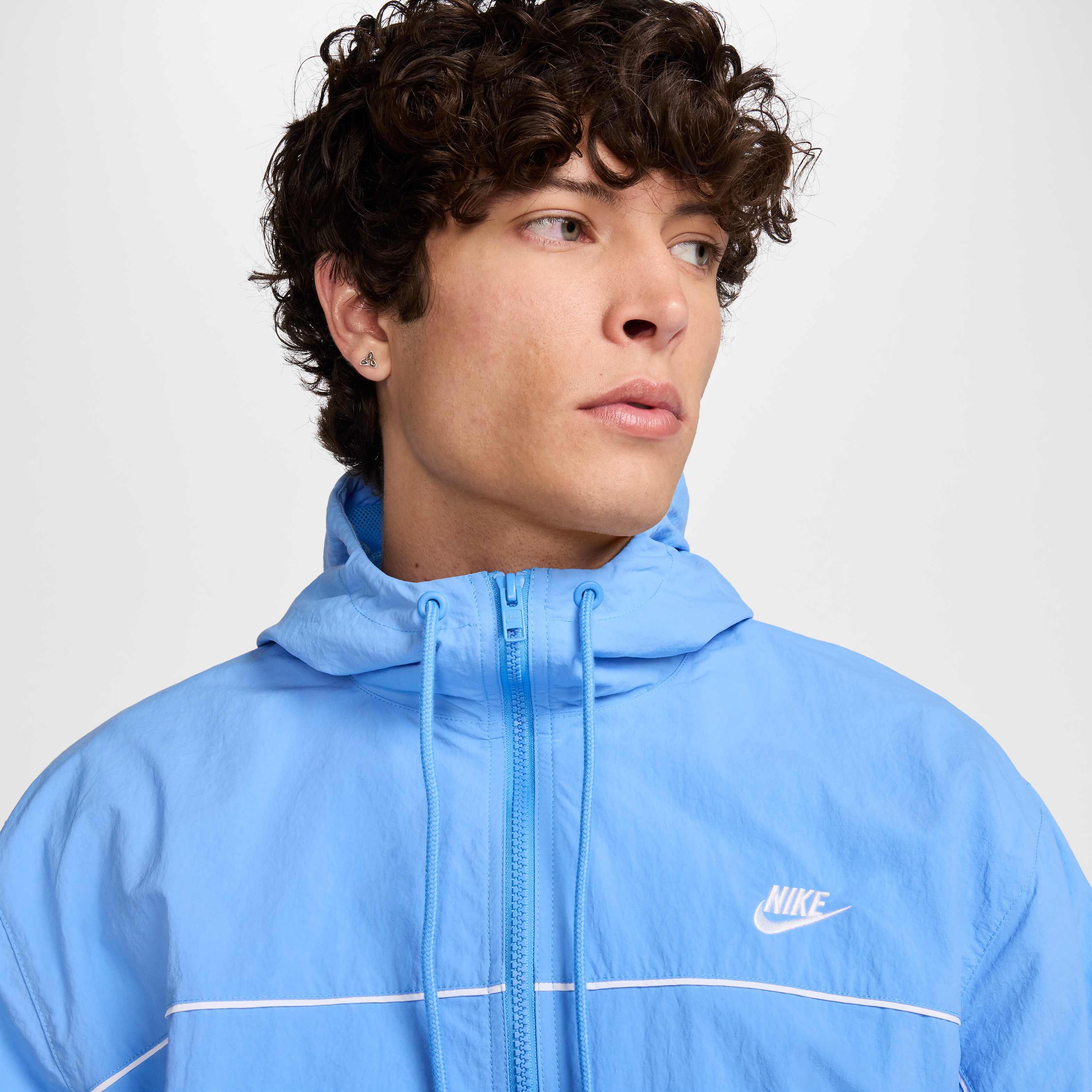 Buy Nike Club Men's Hooded Jacket - University Blue/Photon