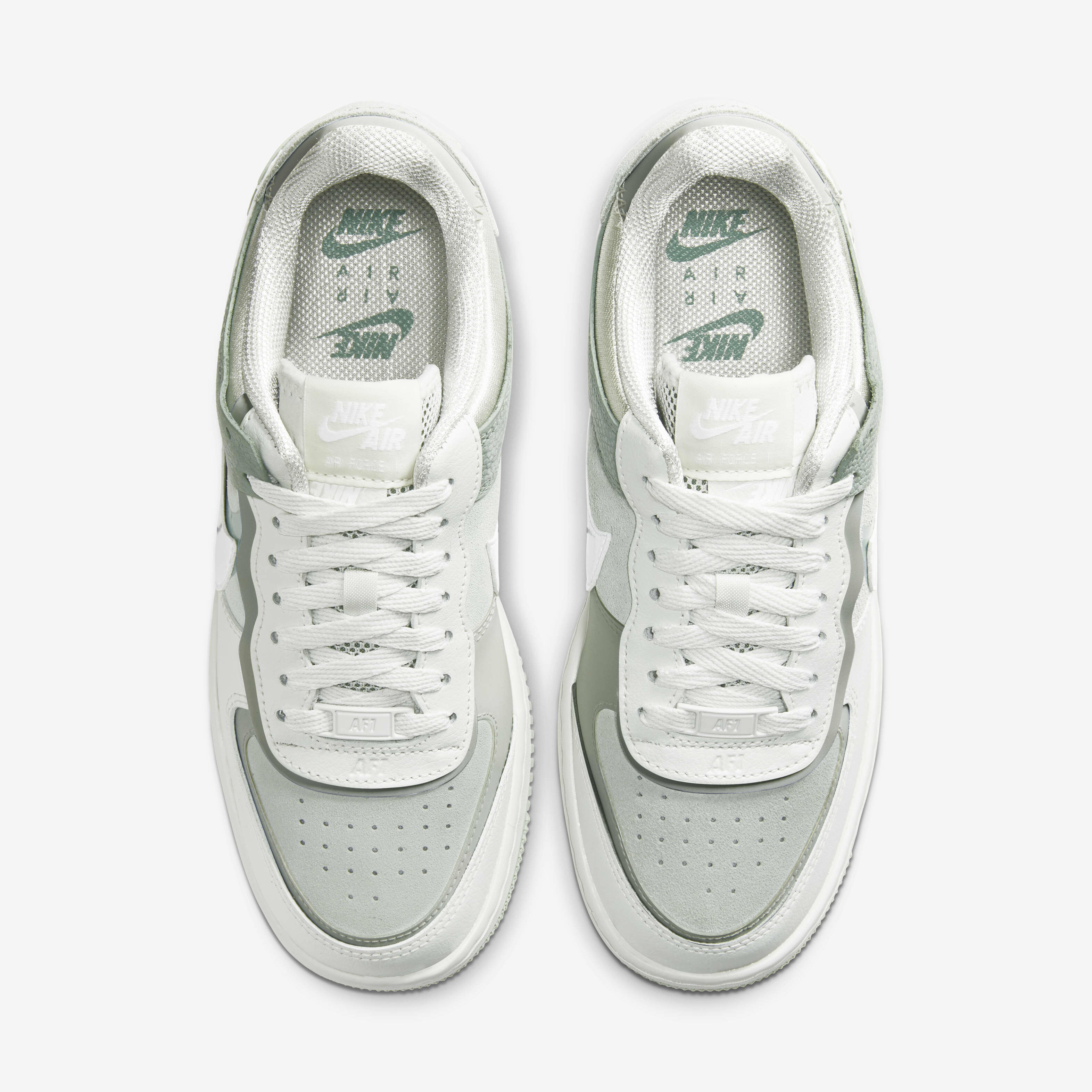 nike air force 1 shadow spruce aura womens white