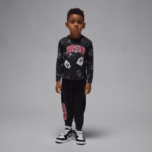Sets-JRDN, Jordan, Toddler 23 Jersey Long Sleeve T-Shirt and Pants Set