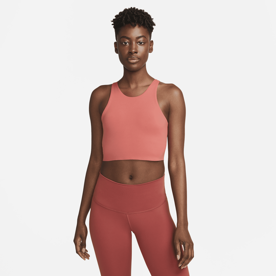 Shop Yoga Dri FIT Luxe Women s Shelf Bra Cropped Tank Nike KSA
