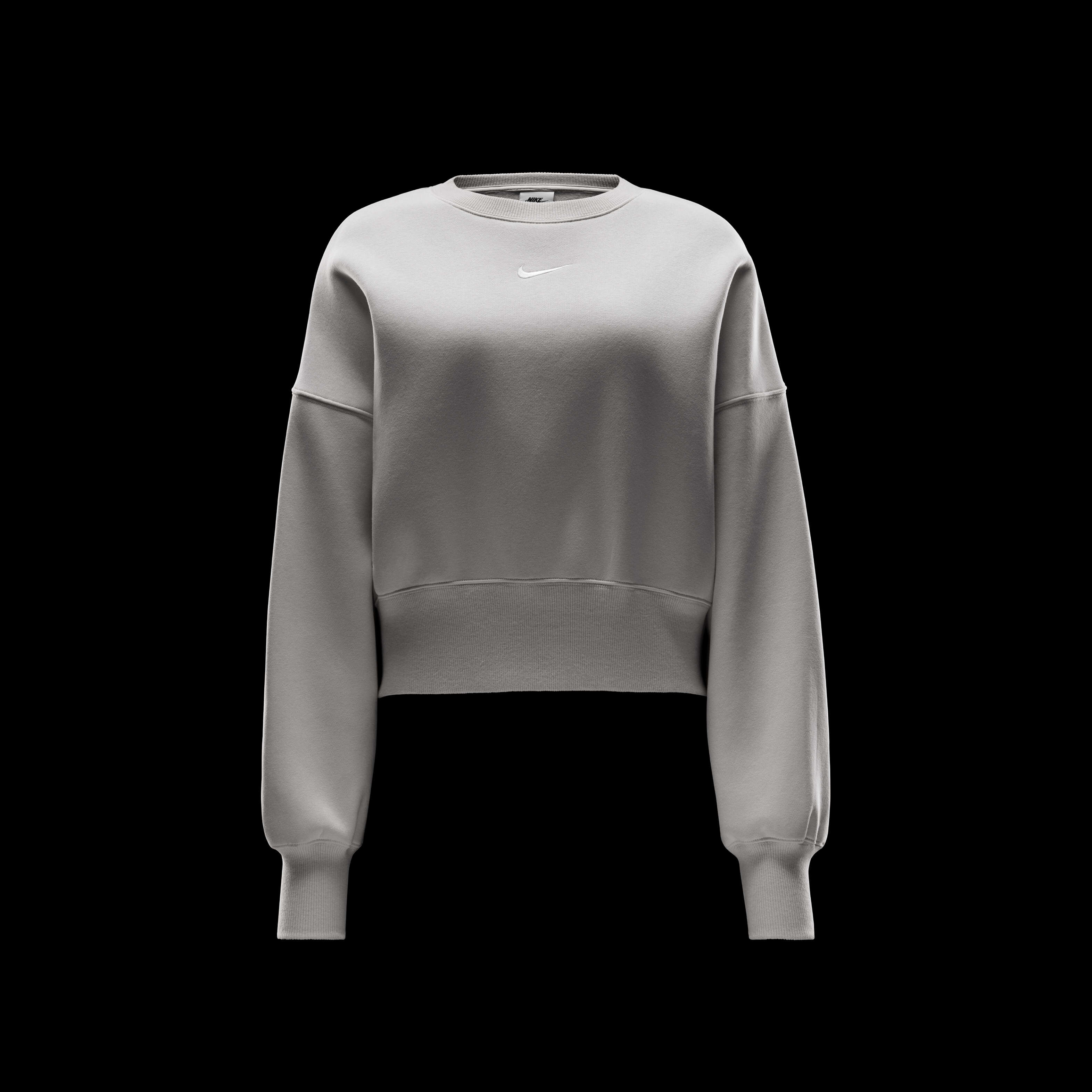 Buy Nike Sportswear Phoenix Fleece Women s Over Oversized Crew Neck Sweatshirt Light Orewood Brown Sail Nike Saudi Official