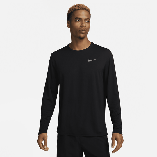 Nike dri fit sales black long sleeve