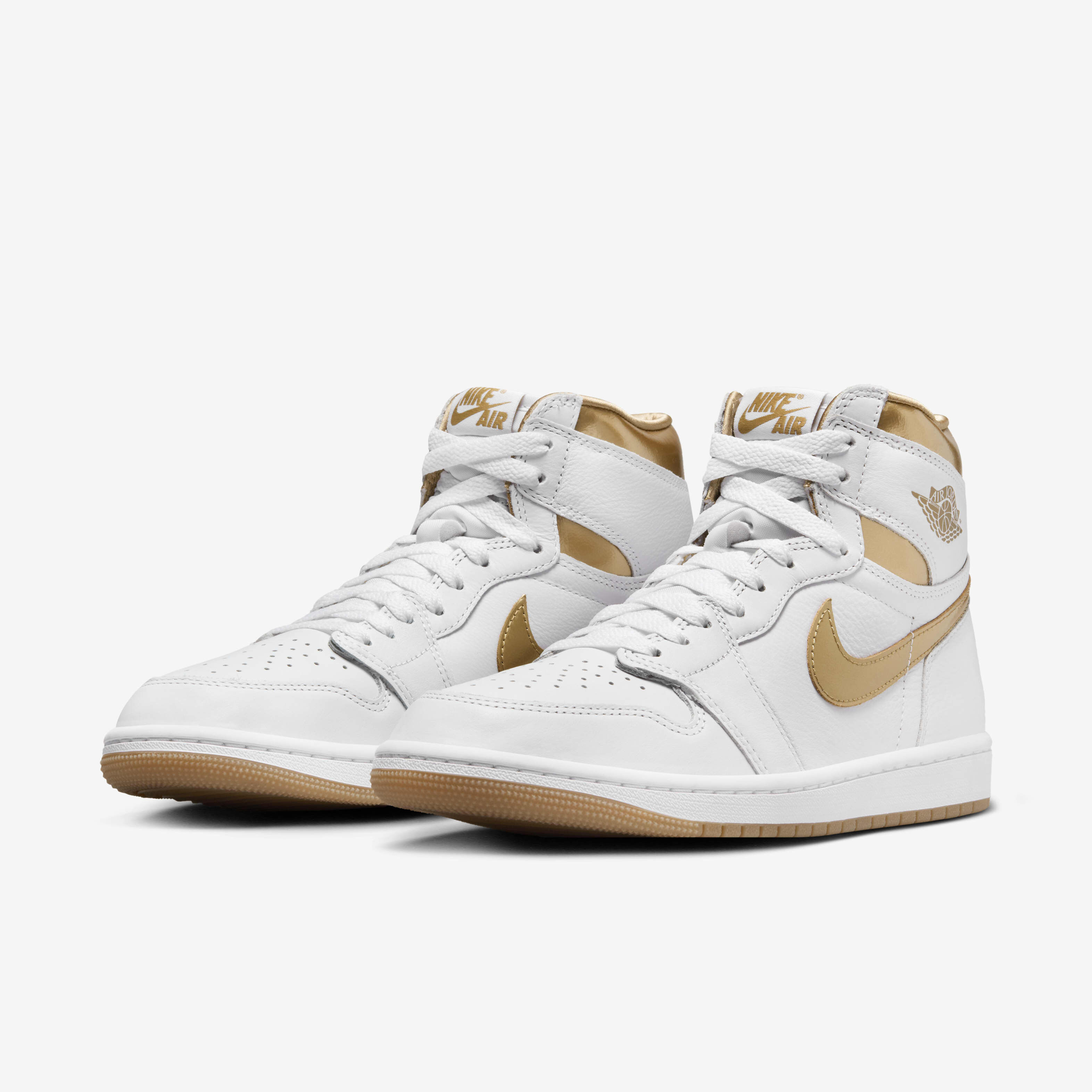 Nike jordan white and gold outlet