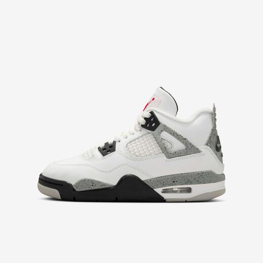 Sports Store-JRDN, Air Jordan 4 Retro 'White Cement', Older Kids' Shoes