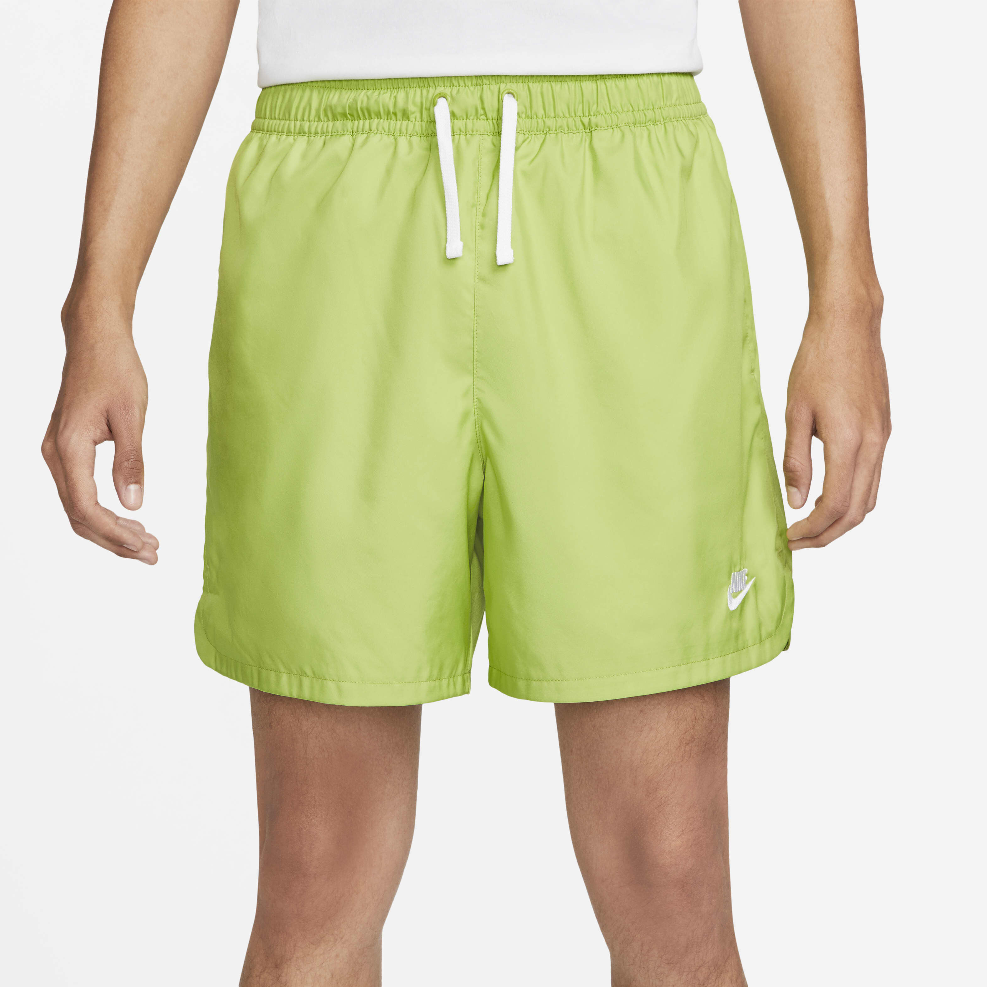 Buy Nike Sportswear Sport Essentials Men s Woven Lined Flow Shorts Vivid Green White Nike Saudi Official