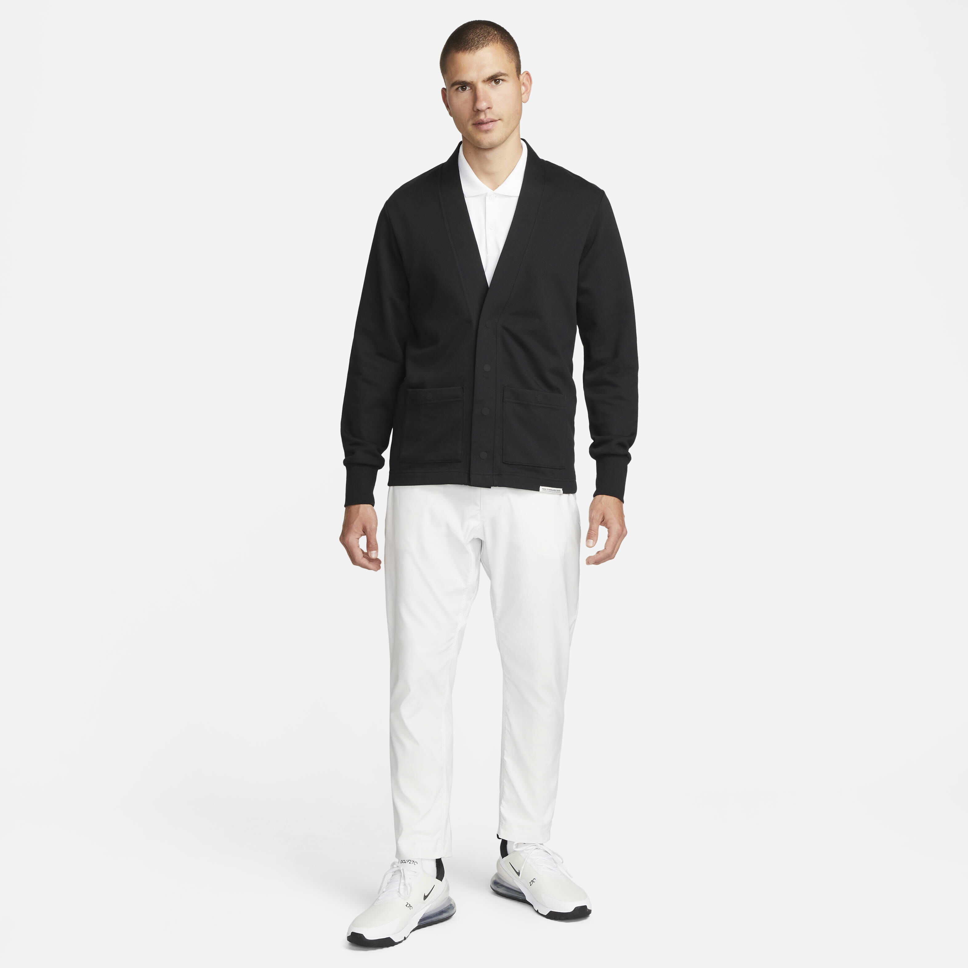 Buy Nike Dri-FIT Standard Issue Men's Golf Cardigan - Black