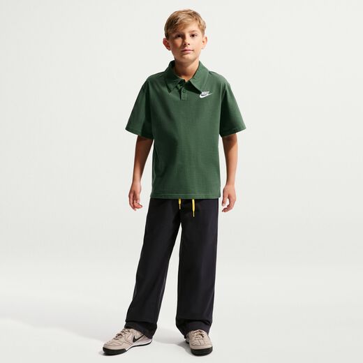 Kids' Polo T-Shirts-Nike, Nike Sportswear Club, Older Kids' Knit Short-Sleeve Polo