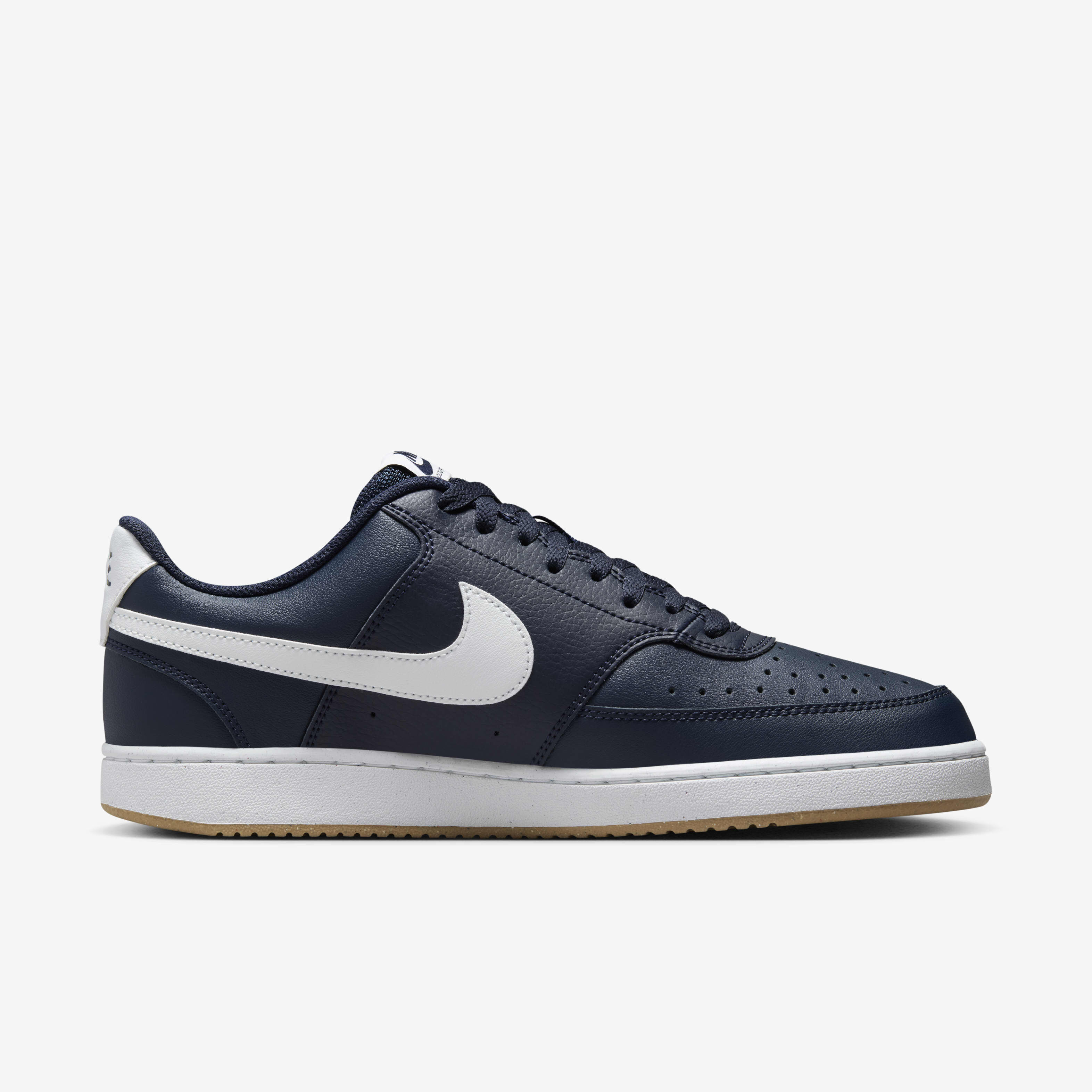 Buy Nike Court Vision Low Men s Shoes Obsidian Gum Light Brown Summit White Nike Saudi Official