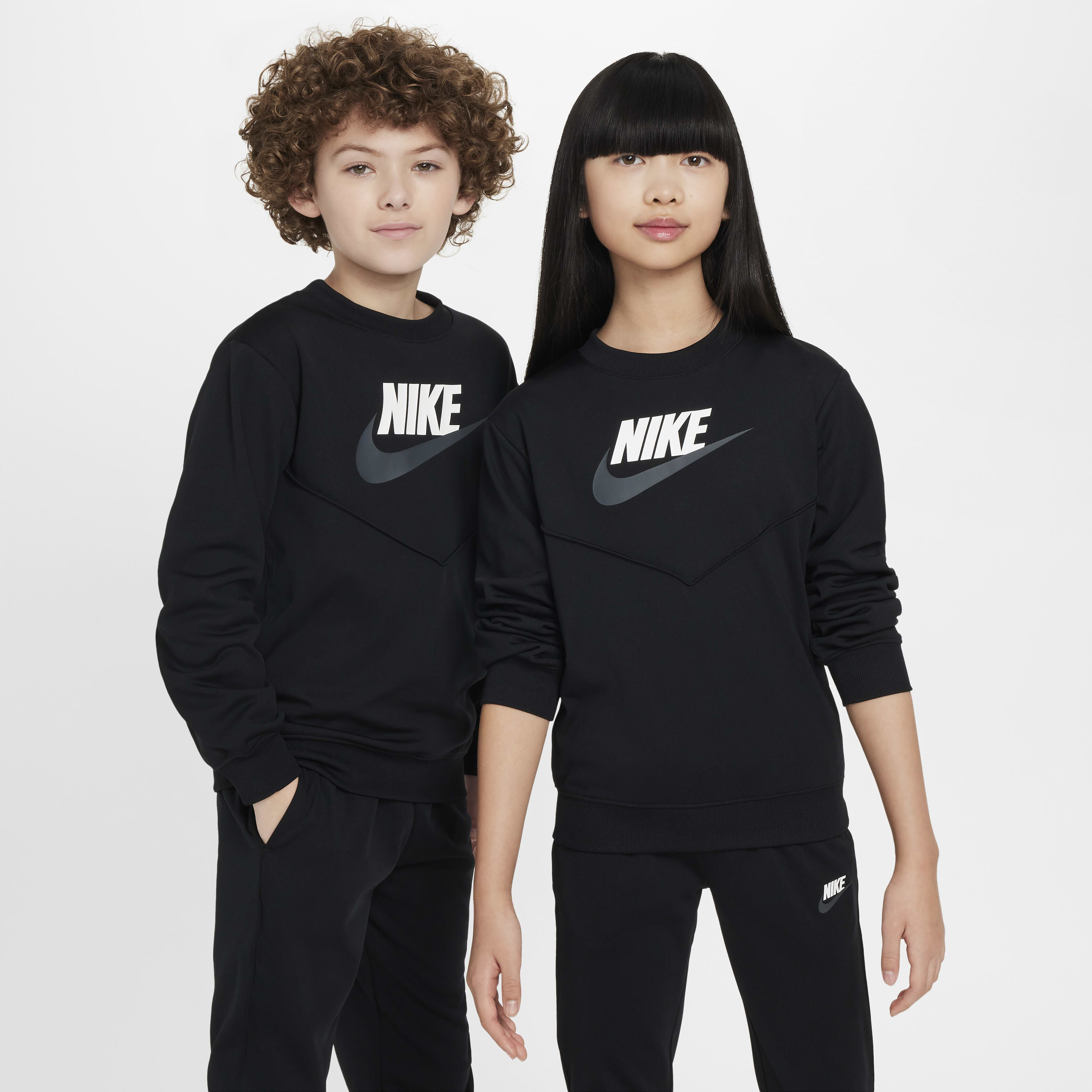 Buy Nike Sportswear Older Kids Tracksuit Black White White Nike Saudi Official