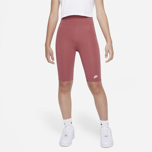 Shorts-Nike, Nike Sportswear, Older Kids' (Girls') High-Rise 23cm (approx.) Bike Shorts Shorts-Nike, Nike Sportswear, Older Kids' (Girls') High-Rise 23cm (approx.) Bike Shorts