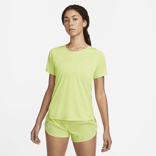 Nike yellow on sale running top