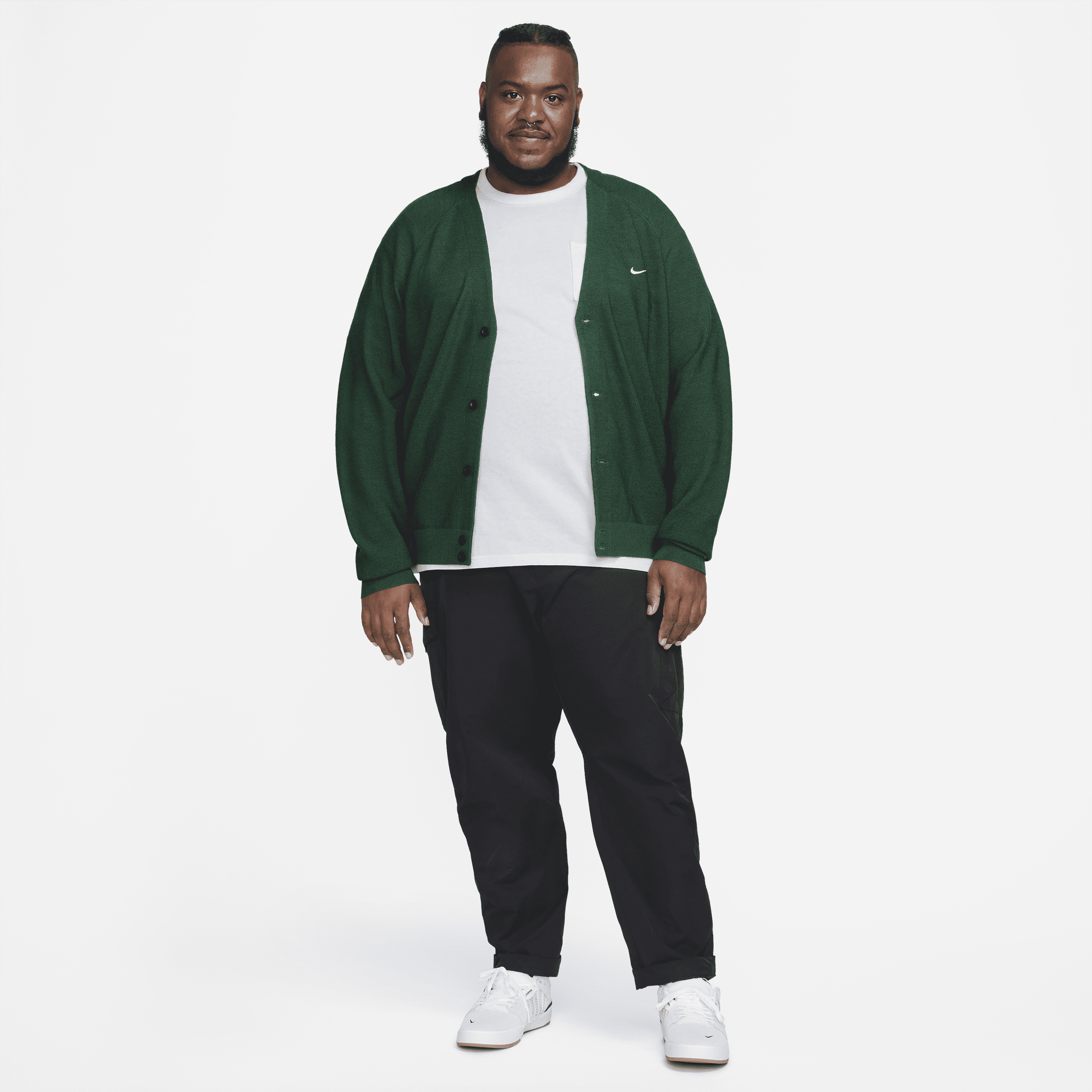 Buy Nike SB Skate Cardigan - Gorge Green/White @ Nike Saudi