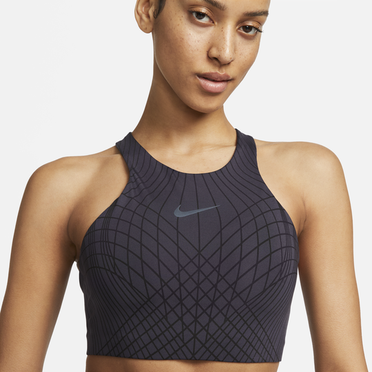 Shop Swoosh Women s Medium Support Padded High Neck Sports Bra