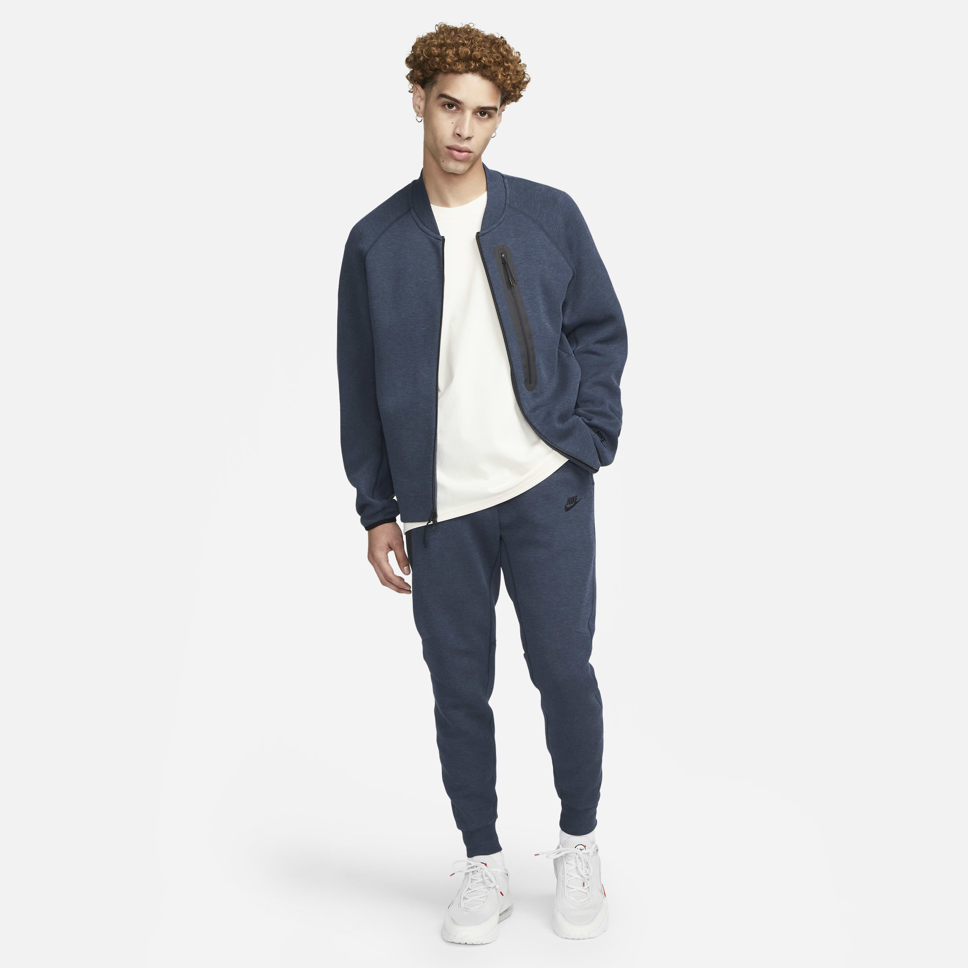 Nike tech knit bomber top