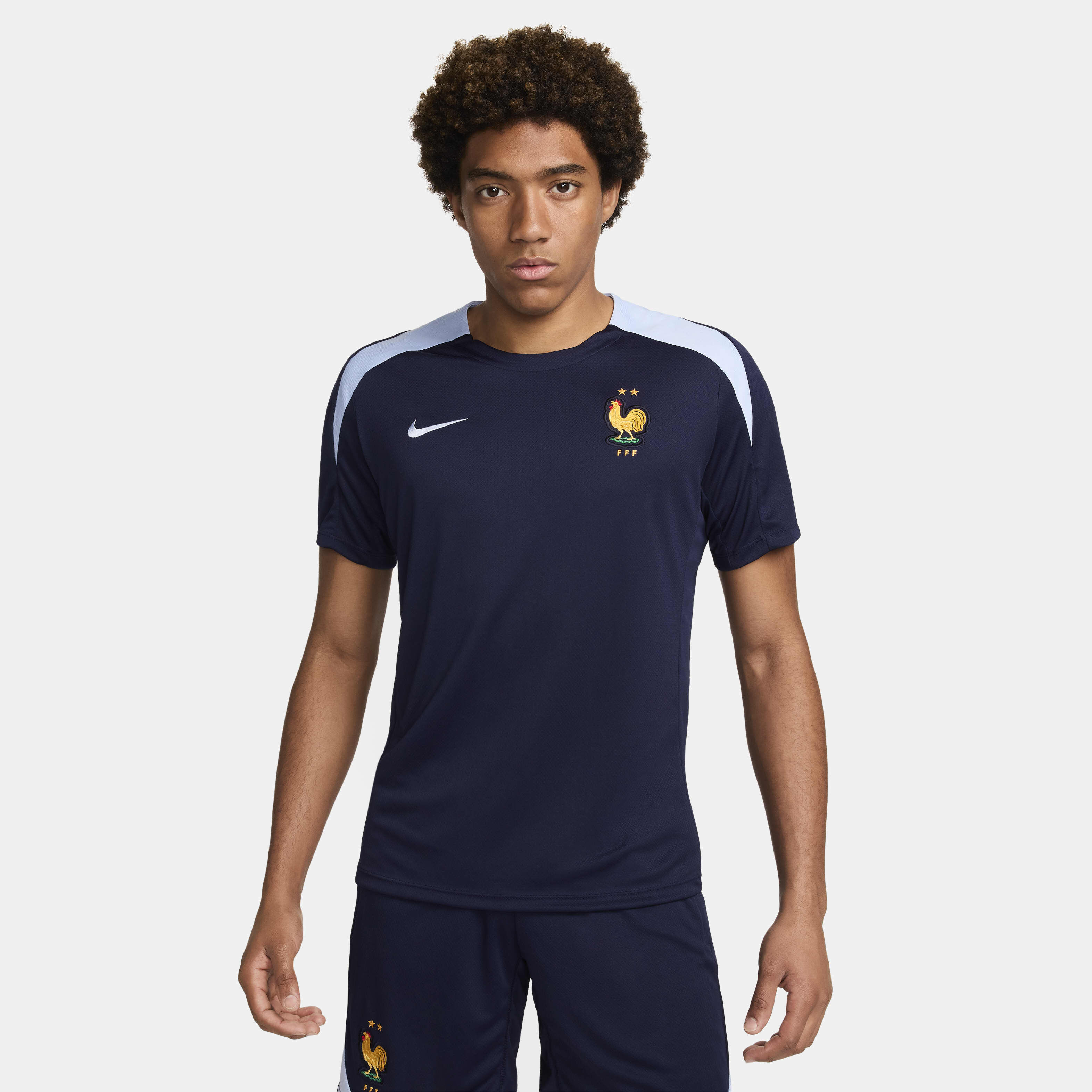 Buy FFF Strike Men s Nike Dri FIT Football Short Sleeve Knit Top Blackened Blue Cobalt Bliss Cobalt Bliss Nike Saudi Official