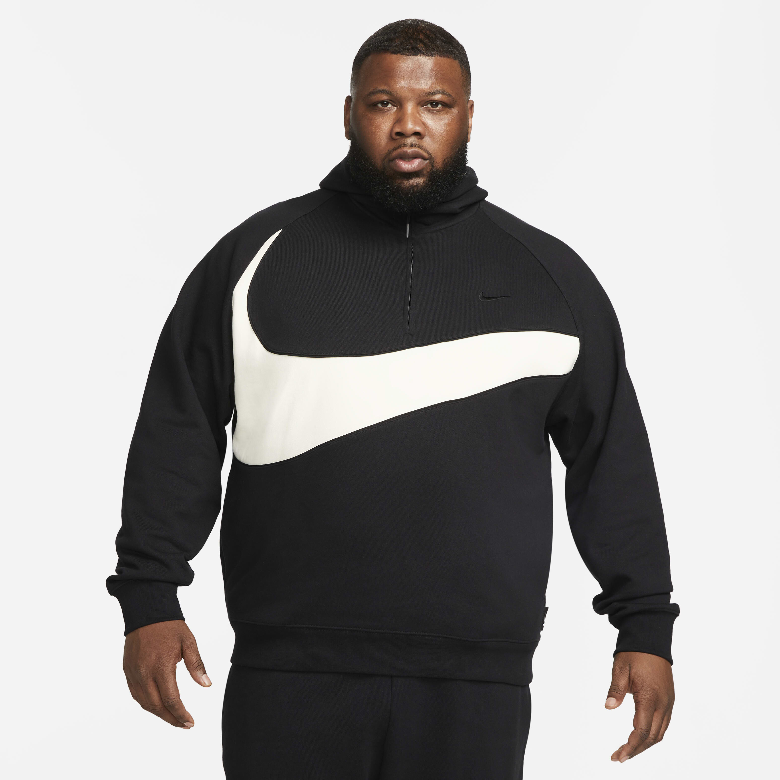 Buy Nike Swoosh Men s 1 2 Zip Fleece Hoodie Nike Saudi Official