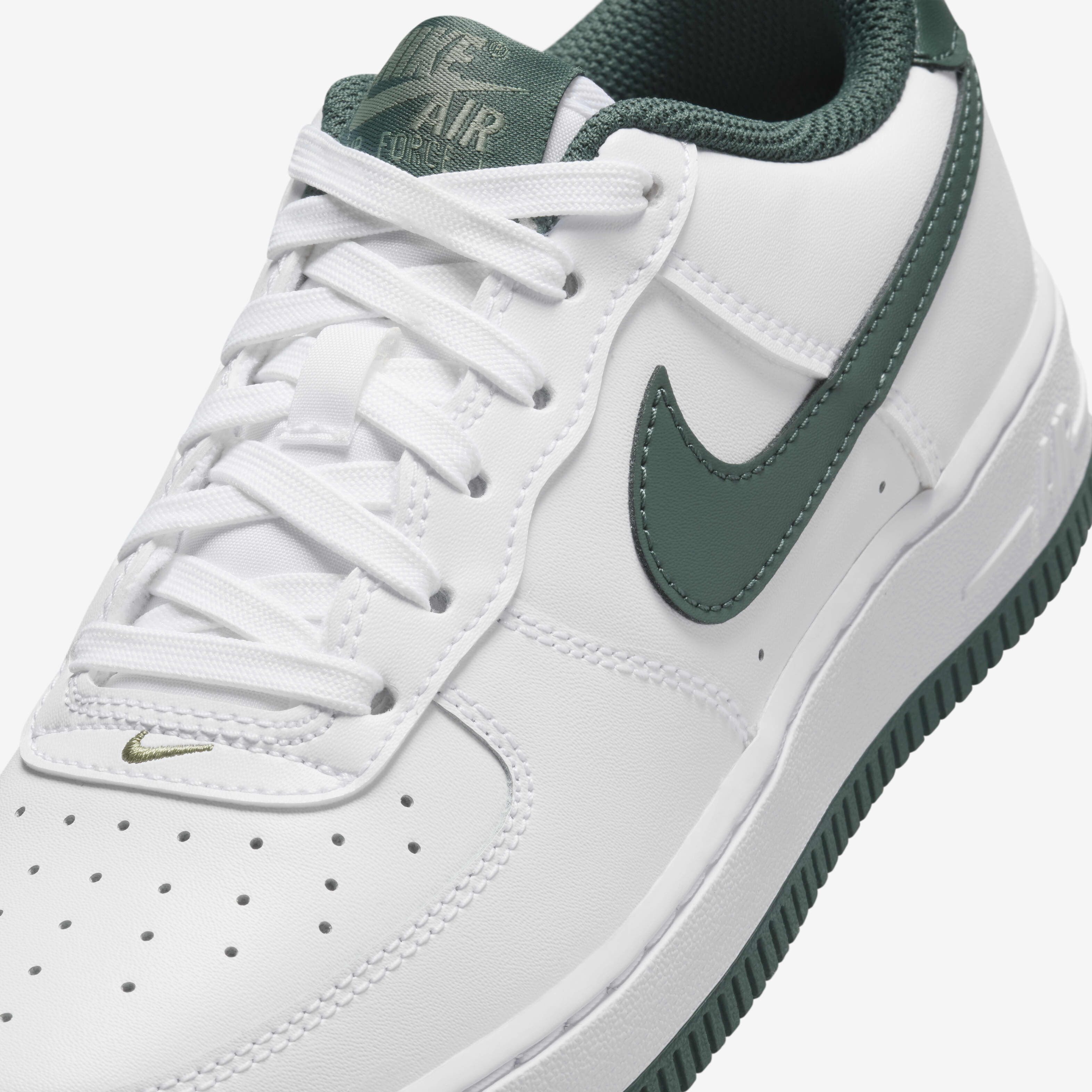 Buy Nike Air Force 1 Older Kids Shoes White Oil Green Vintage Green Nike Saudi Official