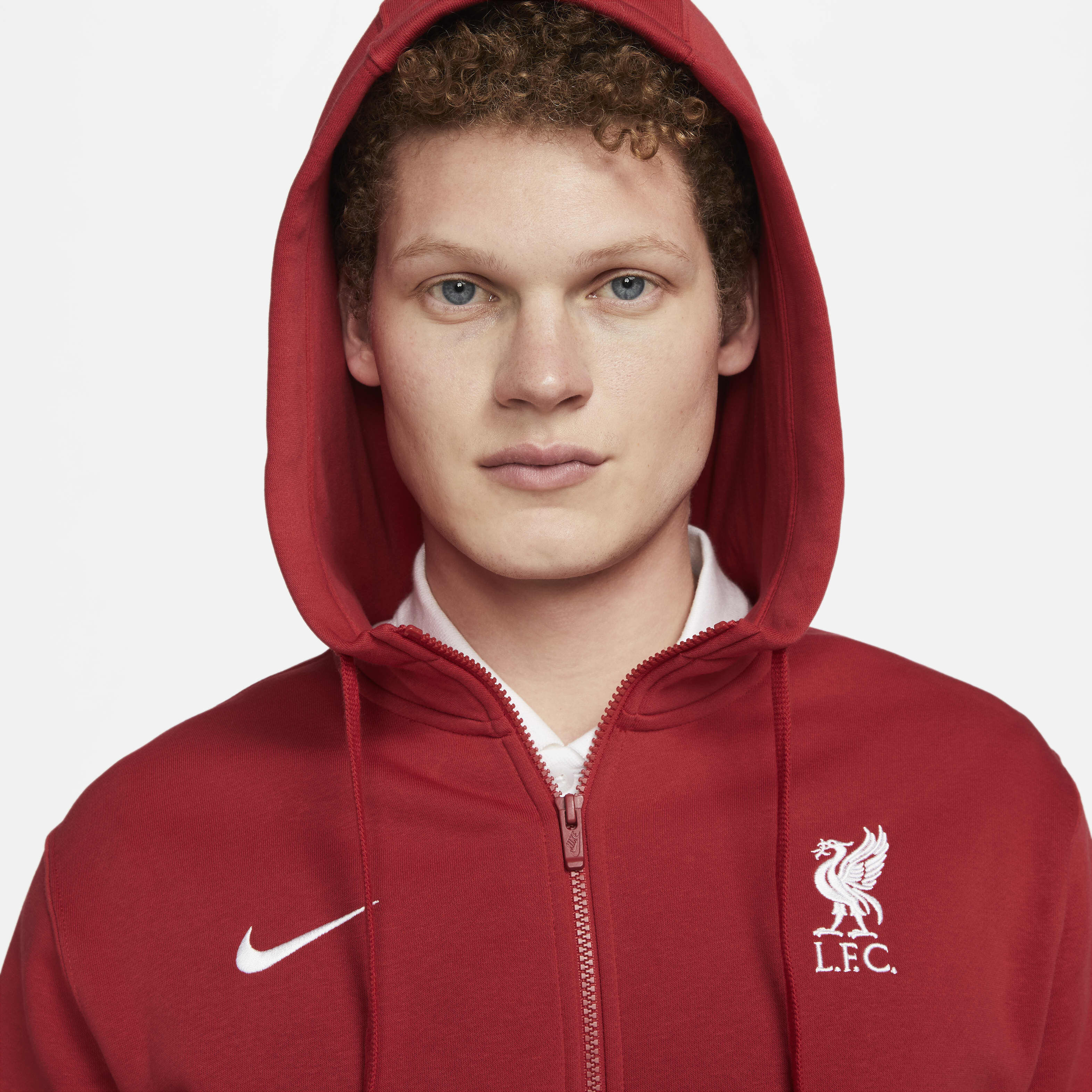 Buy Liverpool F.C. Club Fleece Men s Nike Full Zip Hoodie Nike Saudi Official