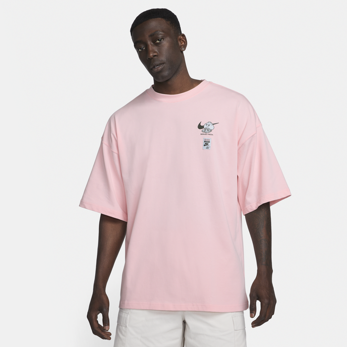 Nike pink t shirt top mens