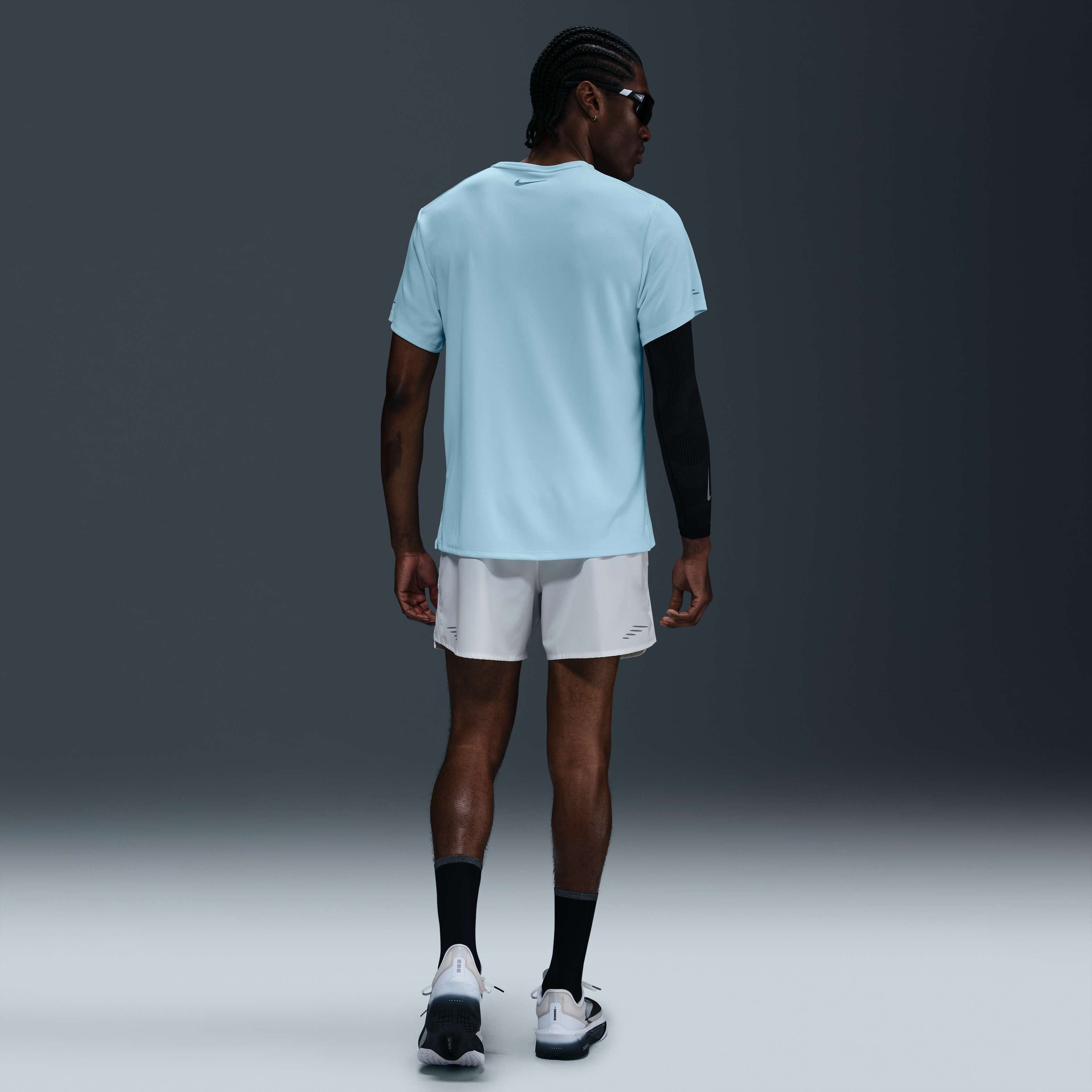 ■Nike■ Mylar Flash Dry Fit UV Short Sleeve Running Top M S Nike Miler Flash Men's Dri-FIT UV Short-Sleeve Running Top