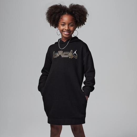 Kids' Tracksuits-JRDN, Jordan "Take Flight" Shine Pullover Dress, Older Kids' Dress