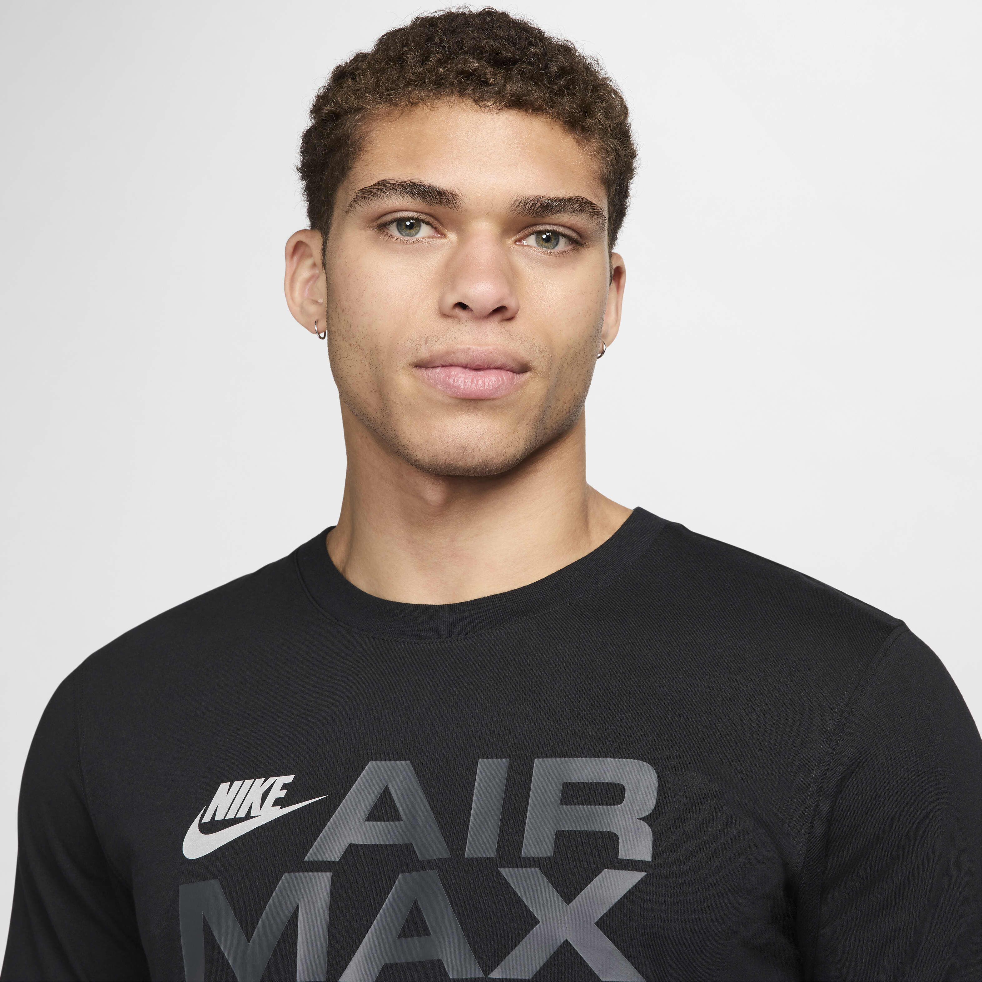 Nike air max t shirt black shop
