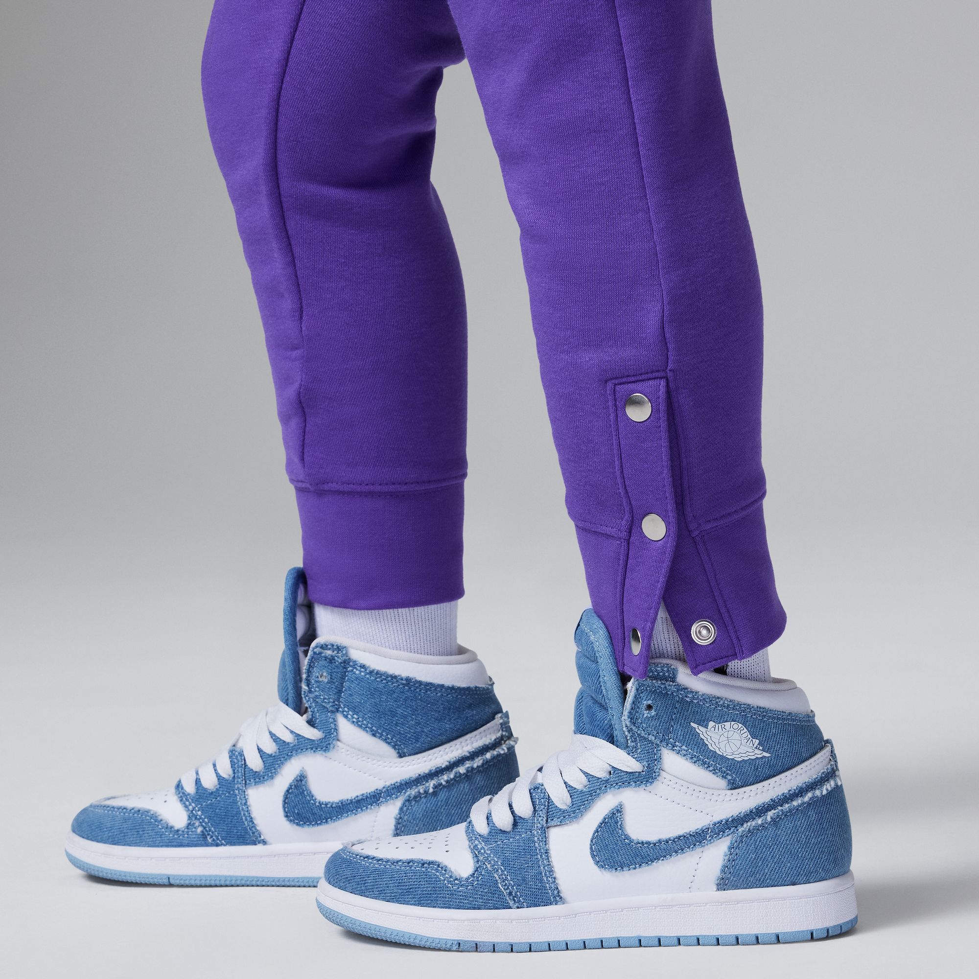 Buy Jordan Take Flight Snap Fleece Pants Little Kids Pants Nike Saudi Official