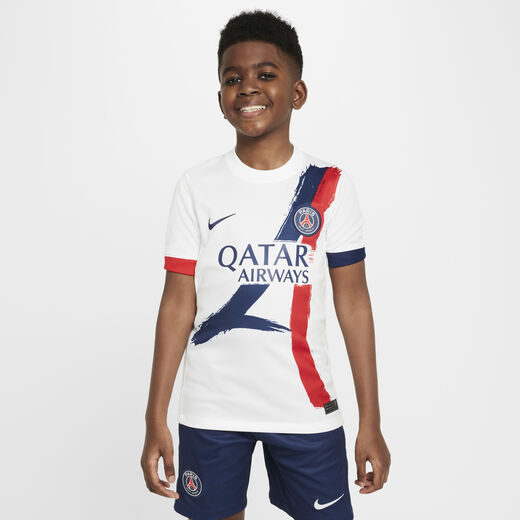 Football Jerseys & T-Shirts-Nike, Paris Saint-Germain 2024/25 Stadium Away, Older Kids' Nike Dri-FIT Football Replica Shirt