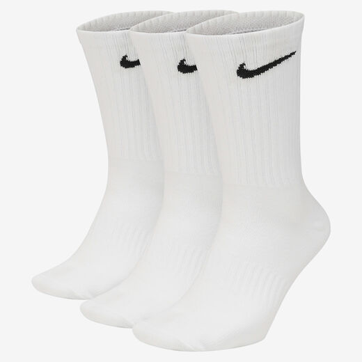 Men's Socks-Nike, Nike Everyday Lightweight, Training Crew Socks (3 Pairs)