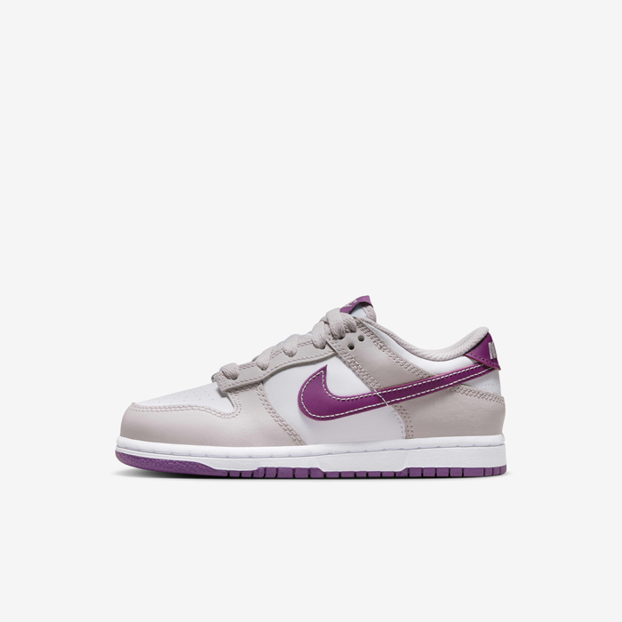 Buy Nike Dunk Low Younger Kids' Shoes White/Platinum Violet