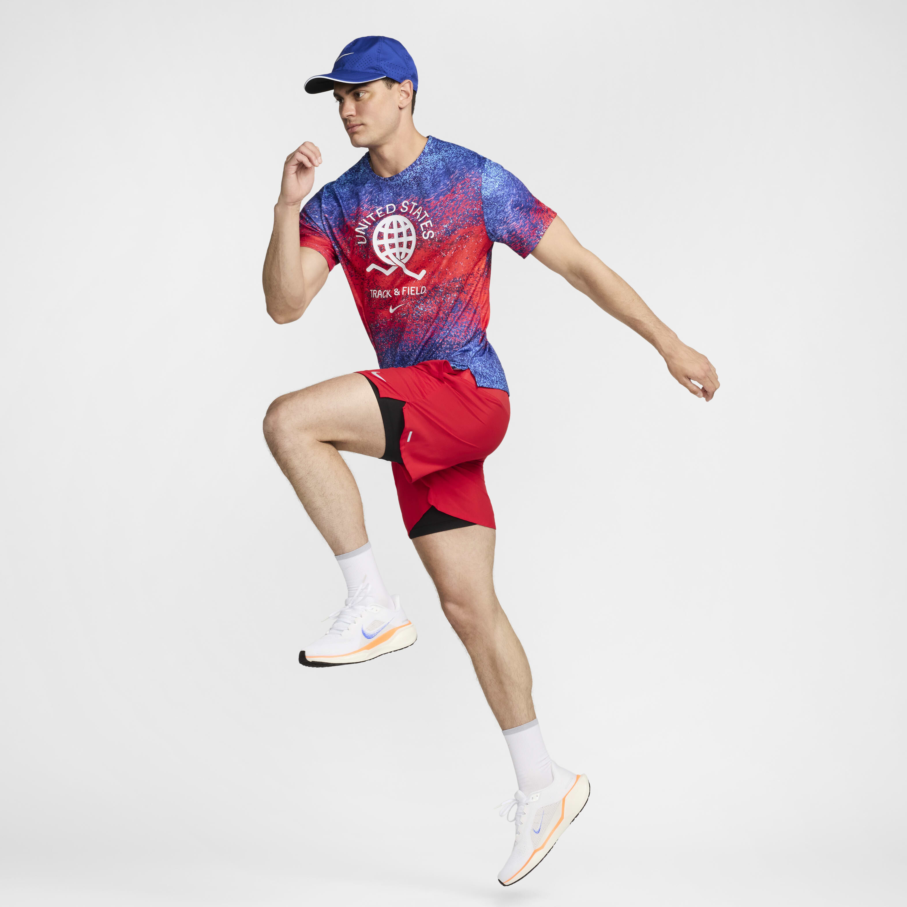 Buy USA Miler Men's Nike Dri-FIT Short-Sleeve Running Top