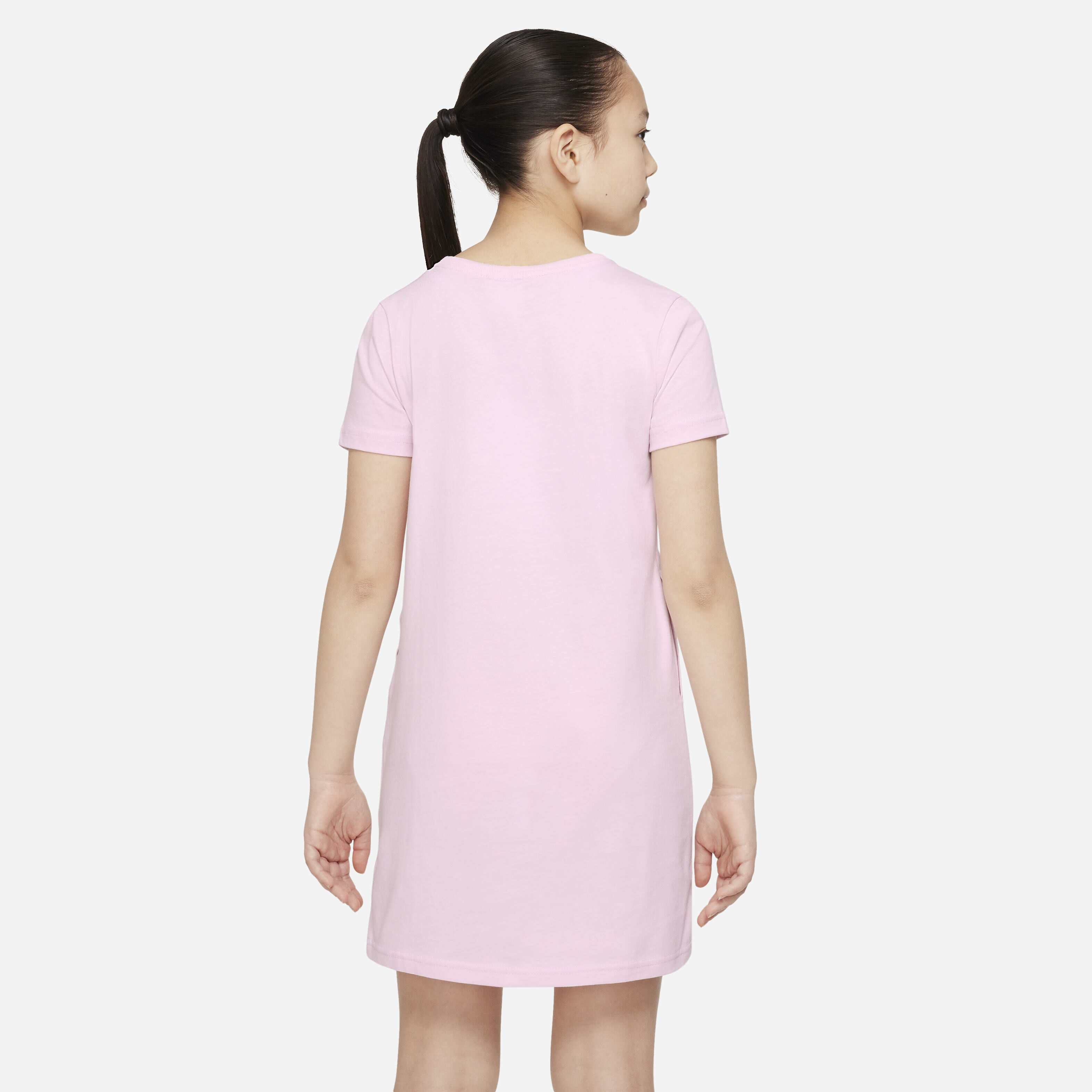 Buy Nike Sportswear Older Kids Girls T Shirt Dress Pink Foam Dark Beetroot Nike Saudi Official
