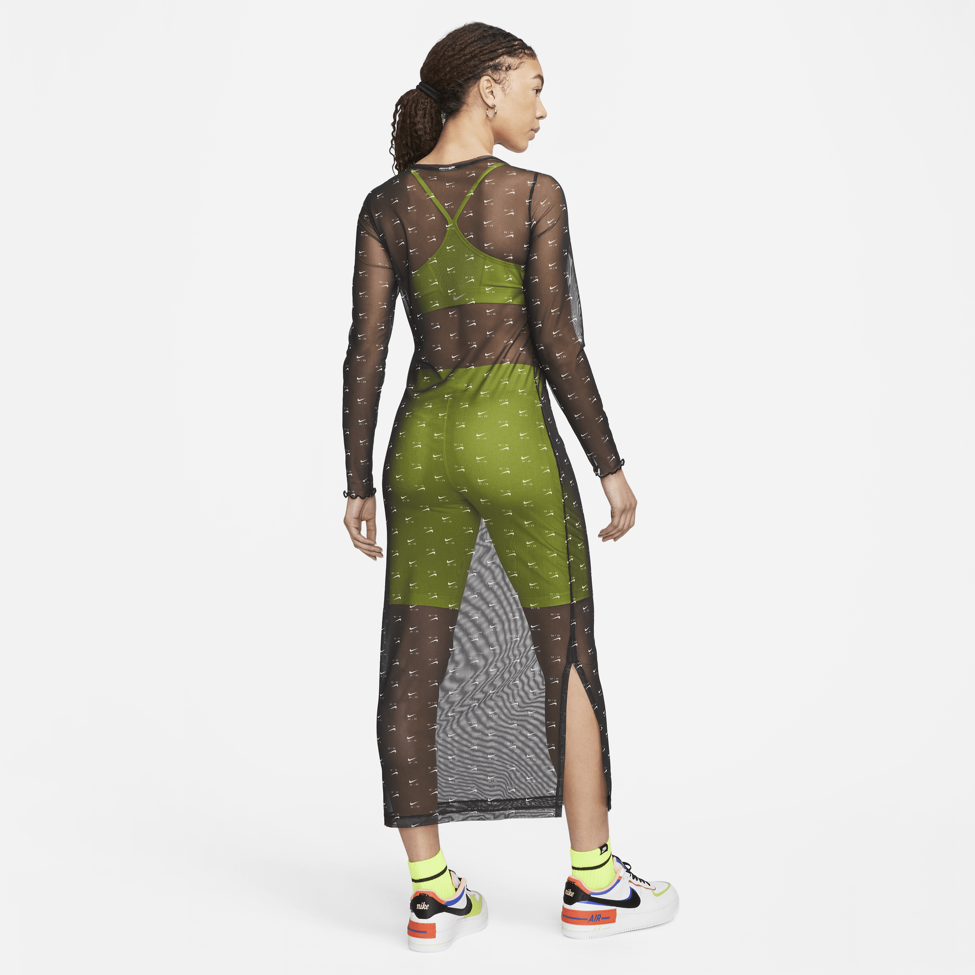 Nike sportswear women's mesh sale studio dress