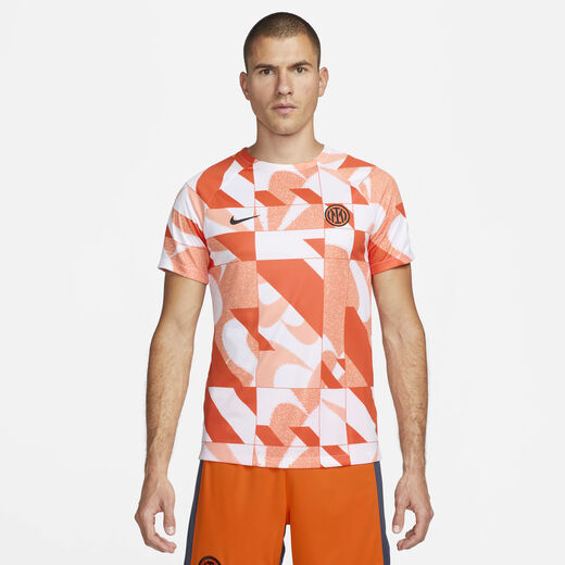 ملابس رياضة كرة القدم-نايكي, انتر ميلان اكاديمي برو البديل, تيشيرت كرة القدم بأكمام قصيرة للإحماء نايكي دراي-فت للرجال