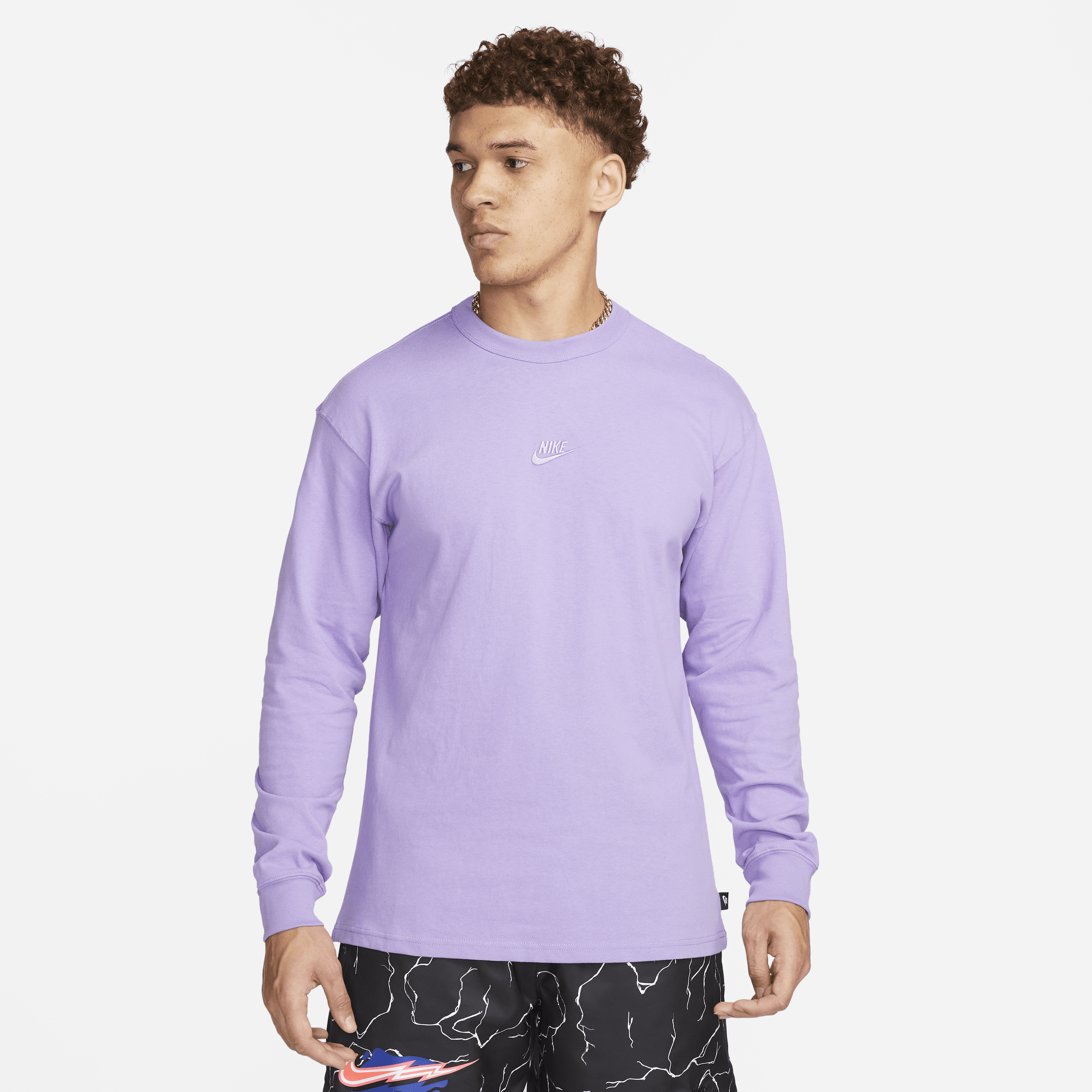 Purple nike long sleeve outlet