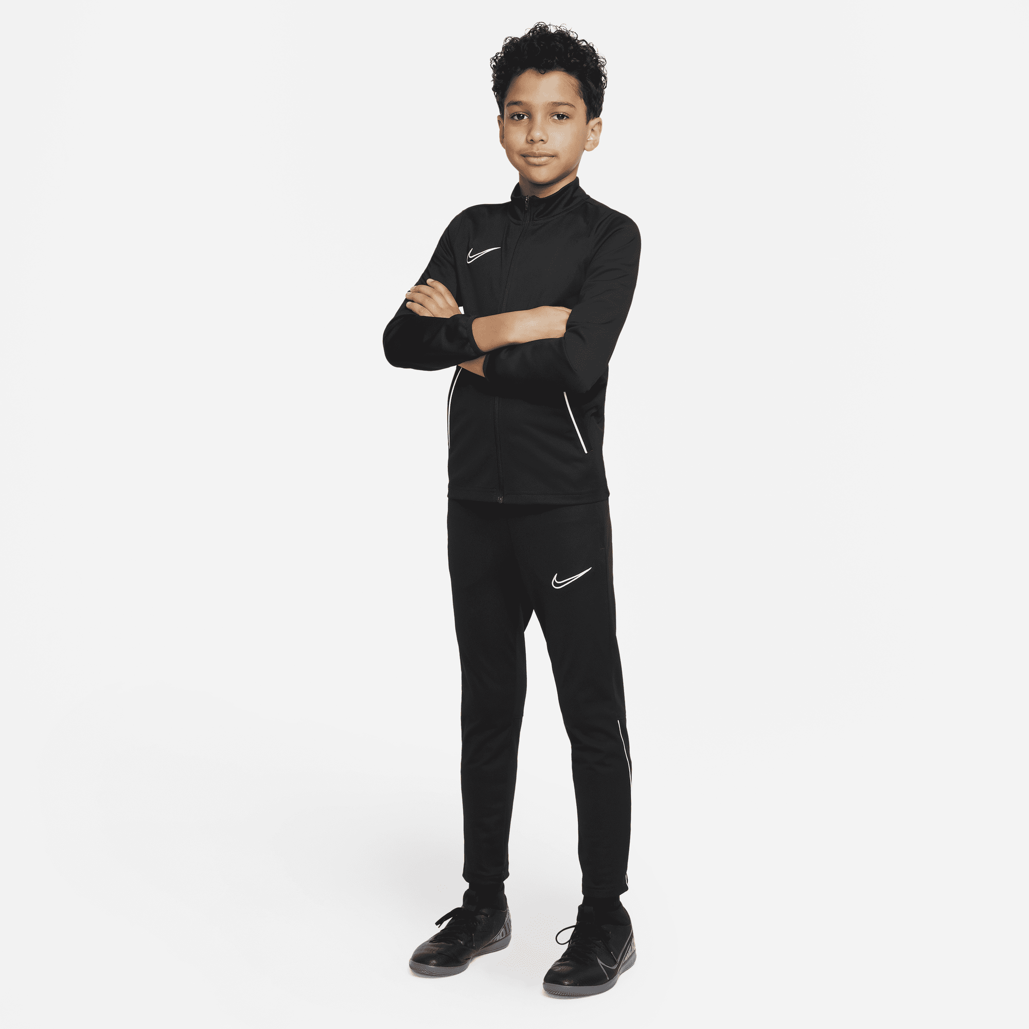 Nike black tracksuit kids online
